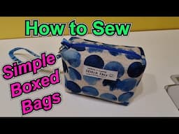 How to sew double boxed bags. Boxy corners top and bottom.