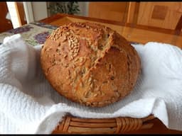 No-Knead Sunflower Seed Honey Whole Wheat Bread (updated)… super easy… no machines