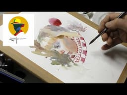 How to paint a watercolor of a little girl. Complete tutorial. A step by step approach.