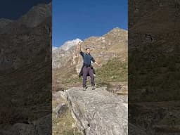 Haso, khelo aur dhyan kro | Badrinath| travelling shot #traveling #trekking #mountains