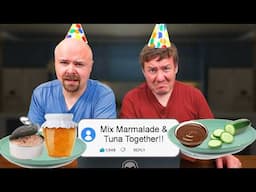 Tasting YOUR Weird Food Combos ft @ashens