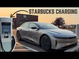 Driving A Lucid Air From Seattle To Denver With Starbucks DC Fast Charging!