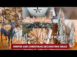 COZY CHRISTMAS AND WINTER DECORATE WITH ME | OUTDOOR AND WINTER DECORATING IDEAS