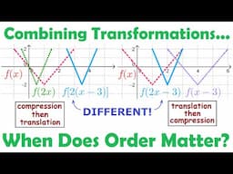 Combining Transformations - When Does Order Matter? • [1.3a] PRE-CALCULUS 12