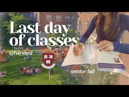 Last day of classes at Harvard | college vlog