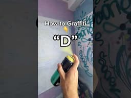 How to simple graffiti letter “D” 👈 #graffitialphabet