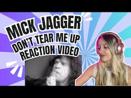 MICK JAGGER - DON'T TEAR ME UP - REACTION VIDEO!