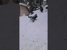 #snowsledding #bigbear #shorts