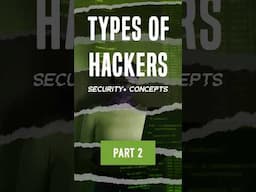 Types of Hackers Part 2 - Security+ Shorts