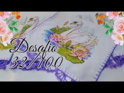 DESAFIO DOS 100 DIAS DE PRODUÇÃO 32/100 BORA CROCHETAR #crochet #panodeprato #rendaextra