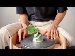 satisfying pottery video, making a tiny vase from start to finish