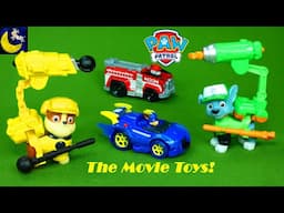 NEW Paw Patrol The Movie Toys Rubble Rocky Pups Race Track Playset Mega Bloks Liberty Kids Toy Video