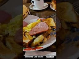 CHEAPEST BREAKFAST IN VANCOUVER BON'S OFF BROADWAY DINER | #FOOD #STREETFOOD #SHORTS