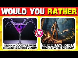 Would You Rather? Bizarre Food vs  Survival Edition Part II 🥦🧔 | Random Quizzes