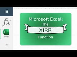 Excel XIRR Function: Master Irregular Cash Flow Returns | Financial Analysis Made Easy