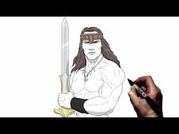 How To Draw Conan The Barbarian | Step By Step |