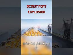 Beirut Explosion Disaster Portrayed by Minecraft