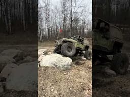 Just over here trying to be nimble with the 5speed  #jeepyj #rockcrawler #offroad