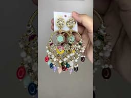 @Meesho  Festive Jhumka’s Collection. At affordable prices multicoloured Earring. #shorts #meesho