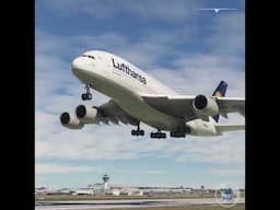 Lufthansa Airbus A380-841 Despegando desde Múnich (MUC)