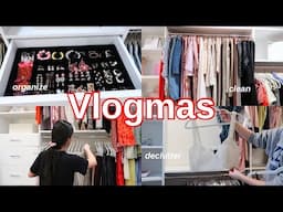 Vlogmas Day 25: Closet Clean-Out Part Three, Declutterring & Organizing | Gabriella Mortola