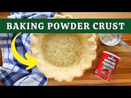 PIE CRUST MASTER CLASS with Baking Powder | Light and Flakey! 🙌🏽