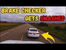 A Day in The Life of an American Truck Driver - Road Rage, Brake Check, Car Crash, Instant Karma USA