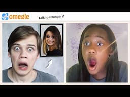 The picture is moving ON OMEGLE | Scary prank