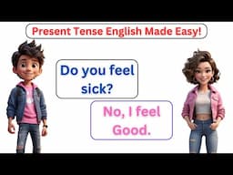 Learn English Fast : Present Tense English Speaking Practice for Beginners#learnenglish