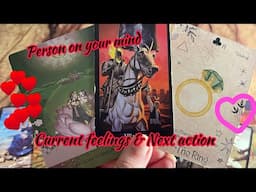 Person on your mind : Current Feeling/emotions of your person💞Next action 🫣Hindi tarot card reading