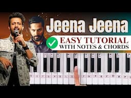 Jeena Jeena | Easy Piano Tutorial With Notes & Chords | Learn piano in HINDI | PIX Series