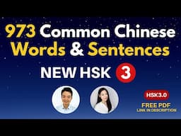 New HSK 3 Chinese Vocabulary & Sentences HSK 3.0 Common Chinese Words Phrases HSK 3 Chinese Lessons