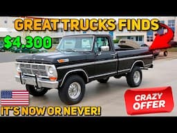 HURRY! 20 Affordable Classic Trucks Available on Craigslist and Facebook Marketplace!