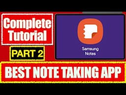 How To Use Samsung Notes For Study on Samsung Tab S9 Fe (PART 2) Complete Tutorial By Pandit Project