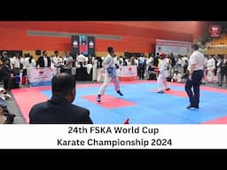 Male Kumite 56kg | Ashwin's Powerful Karate Fight in FSKA World Cup 2024