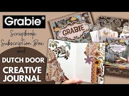 UNBOXING GRABIE SCRAPBOOK CLUB BOX & DUTCH DOOR CREATIVE JOURNAL PLAN WITH ME | WATERFALL TABS