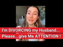 Woman DIVORCES her Husband then IMMEDIATELY starts CRYING for attention on Tik Tok !