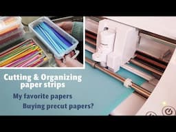 My favorite papers for Quilling ✂️ Ways to cut paper strips || Organizing