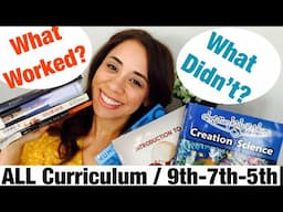 End of Homeschool Year ALL Curriculum Update-Review// Upper Elementary- Middle School- HighSchool