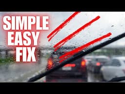 How To STOP Irritating Windshield Wiper Noise Forever | SIMPLE EASY FIX