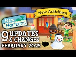 9 UPDATES & CHANGES in February 2025 (New Activities) - Animal Crossing New Horizons