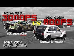 ADT Golf MK1 DSG 800HP vs 3000HP GTR Materiamord Racing Hockenheim 2019