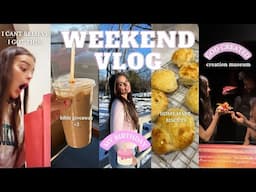 VLOG: the BEST birthday gift, creation museum, easiest biscuit recipe, time of the month + pedis!!