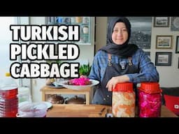 Homemade Pickled Cabbage Recipe | Traditional Turkish Method #pickle