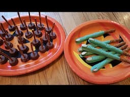 2 Easy Halloween Treats! (Broomsticks&Witch Fingers)