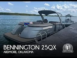 Used 2020 Bennington 25QX for sale in Ardmore, Oklahoma