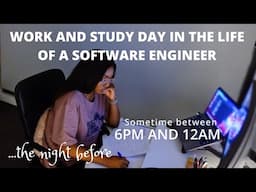 WFH software engineer last-minute EXAM STUDY {AWS certification} | a day in the life vlog