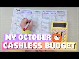 My October Cashless Budget & "Cash" Envelopes