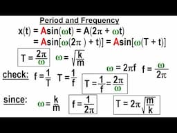 Physics: Ch 16.1 Simple Harmonic Motion with Damping (6 of TBD) Period and Frequency