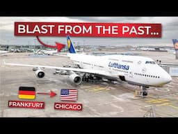 BRUTALLY HONEST | Frankfurt to Chicago O'Hare in ECONOMY aboard Lufthansa's ancient BOEING 747-400!